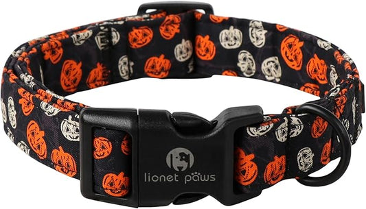 Lionet Paws Black Dogs Collar Halloween 8-12 inches