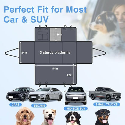 ZXYFE Back Seat Extender for Dogs 40% More