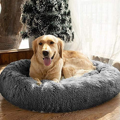 MFOX Calming Dog Bed (L/XL/XXL/XXXL) for Medium and 25/35/55/100lbs