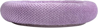 WONDER MIRACLE Fuzzy Deluxe Pet Beds (24" x 24", Lavender)