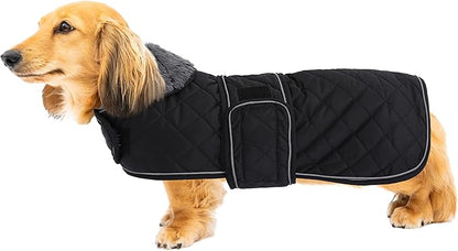 Geyecete Warm Thermal Quilted Dachshund Coat