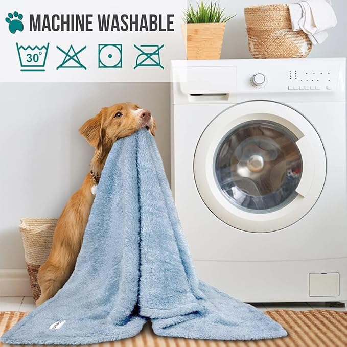 PetAmi Dog Blanket for Small Dogs Blue 24x32