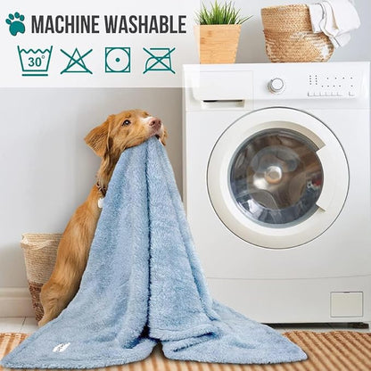 PetAmi Dog Blanket for Large Dogs Blue 60x80