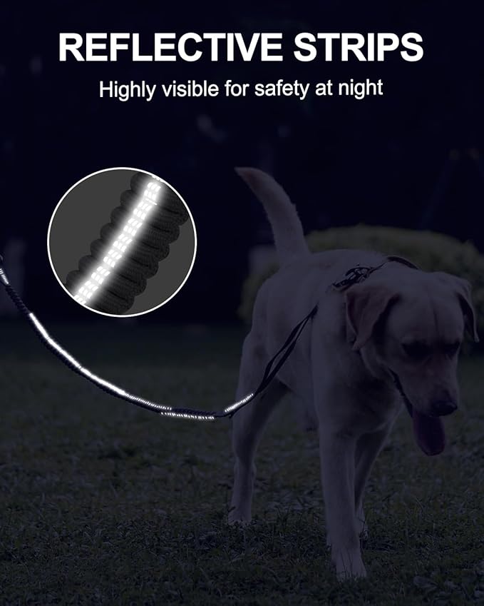 Joytale Tactical Dog Leash Heavy Duty 4-6FT Shock 2 Padded