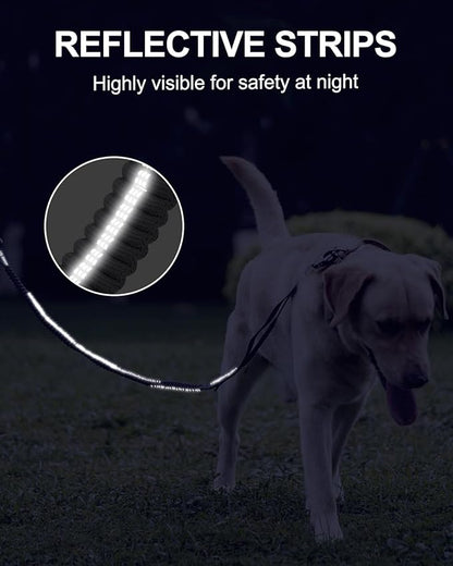 Joytale Tactical Dog Leash Heavy Duty 4-6FT Shock 2 Padded