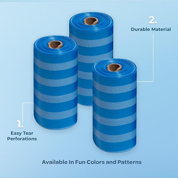 Best Pet Supplies Dog Poop Bags (240 Bags) for Waste Refuse Cleanup
