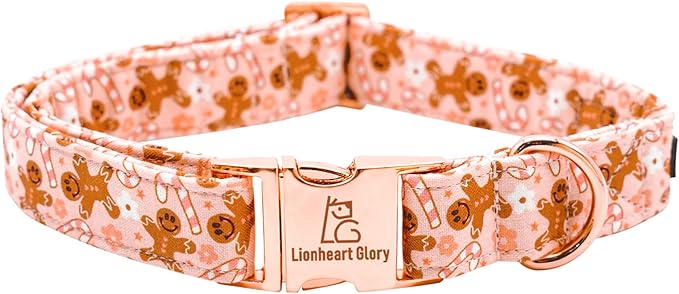 Lionheart glory Christmas Dog Collar Pink Collar Dog