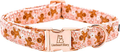 Lionheart glory Christmas Dog Collar Pink Collar Dog