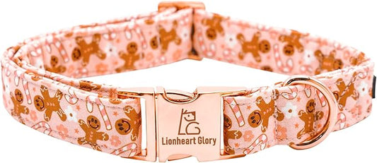Lionheart glory Christmas Dog Collar Pink Collar Dog