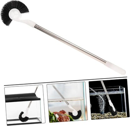 Aquarium Cleaning Brush with Spiral Brush Fish Tank Cleaner Tool for Efficient Aquarium Maintenance Handle for Easy Use Suitable for All Aquarium Sizes