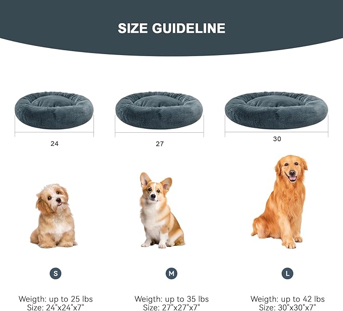 Dog Bed for Small Medium Dogs 24 inch