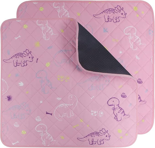 IEUUMLER Washable Pee Pads for Dogs 2 Pack EU007 (Pink 41"X41"-2pcs)