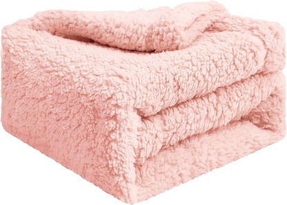 furrybaby Dog Blanket Soft Dog Blankets for Large Dogs Puppy Essentials Washable Fluffy Sherpa Fleece Cat Blanket 41x65 Inches for Bed Furniture Couch Sofa (Double-Layer X Large