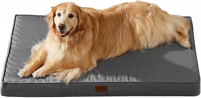 BFPETHOME Outdoor Dog Beds for Large Dogs (30 x 20in, Dark