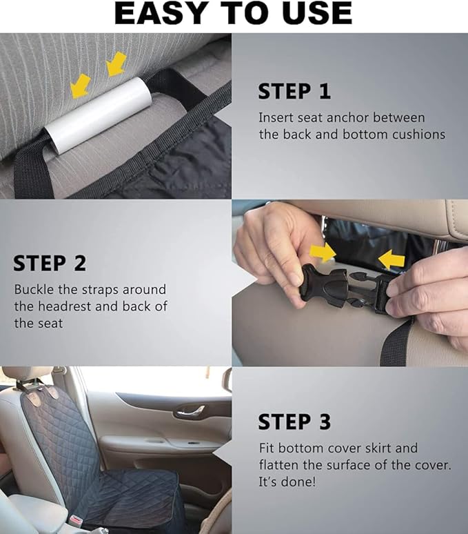 Front Pet Seat Cover Protector for Dogs Cats