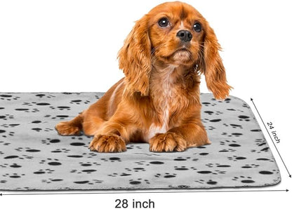 Comsmart Warm Paw Print Blanket/Bed Cover for Dogs and Cats