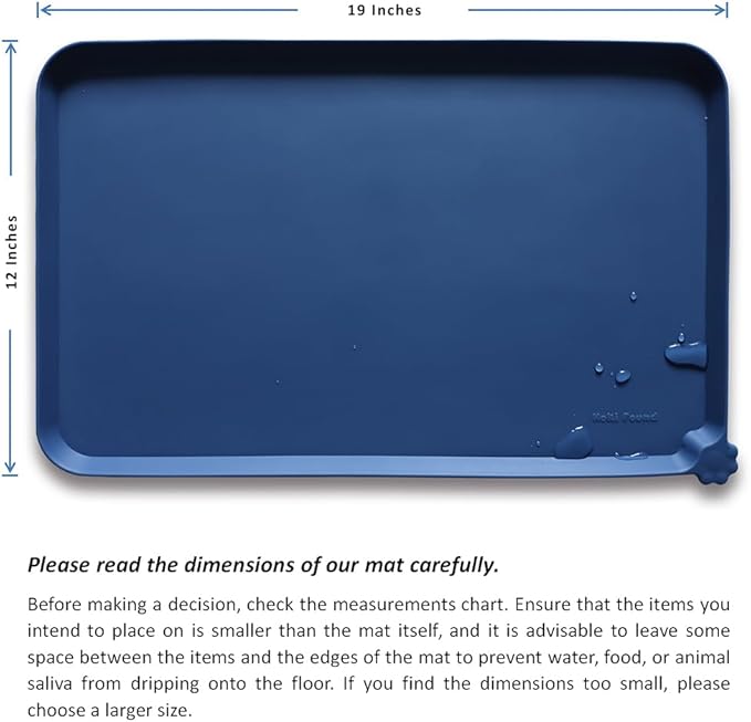 Hoki Found Silicone Pet Food Mats Tray