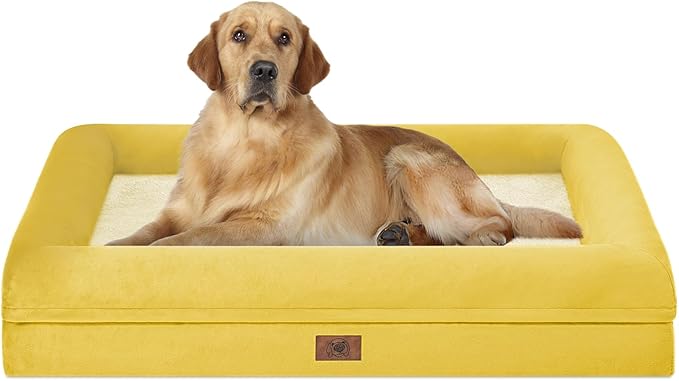 Orthopedic Washable Large Dog Bed: Large Dog Bed Bolster Waterproof