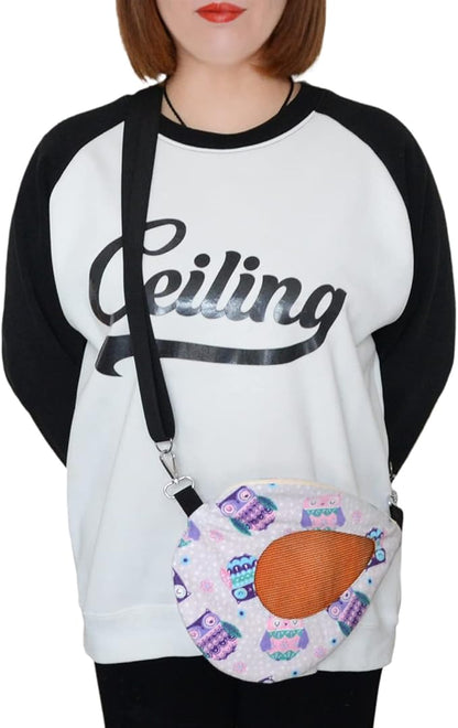 Sugar Glider Bonding Pouch Carrier Bag with Mesh Window Adjustable Strap for Ferret Rat Small Pets