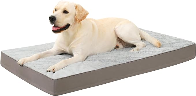 KSIIA Orthopedic Dog Bed 41 x 27 Inch, 3-Inch Thick, 80lbs
