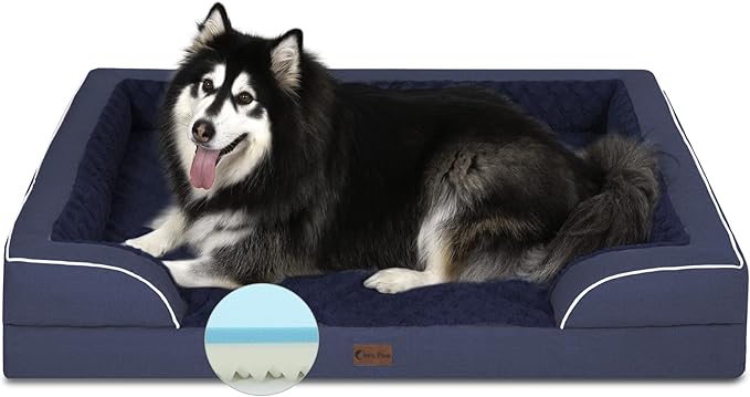 Memory Foam XXL Dog Bed with Bolsters