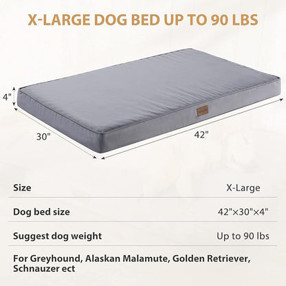 BFPETHOME Outdoor Dog Beds for Large Dogs (42 x 30 in,