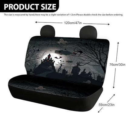 Universal Rear Split Bench Seat Cover for Cars Truck SUV 2