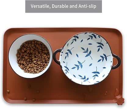 Hoki Found Silicone Pet Food Mats Tray