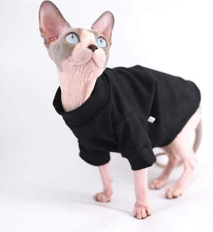 Sphynx Hairless Cat Cotton Tshirts Pet Clothes
