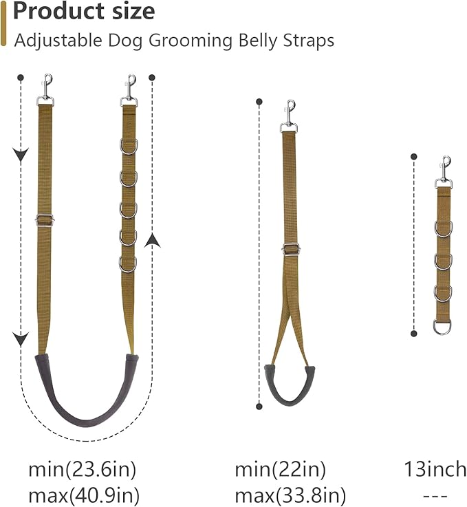 TopLove Dog Grooming Belly Straps Dog Grooming Loops