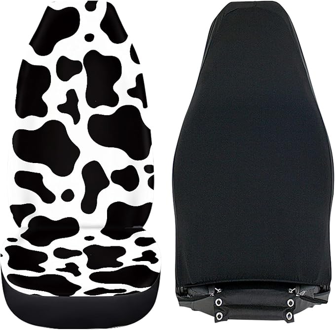 Cow Printed Car Seat Cover for Women Men