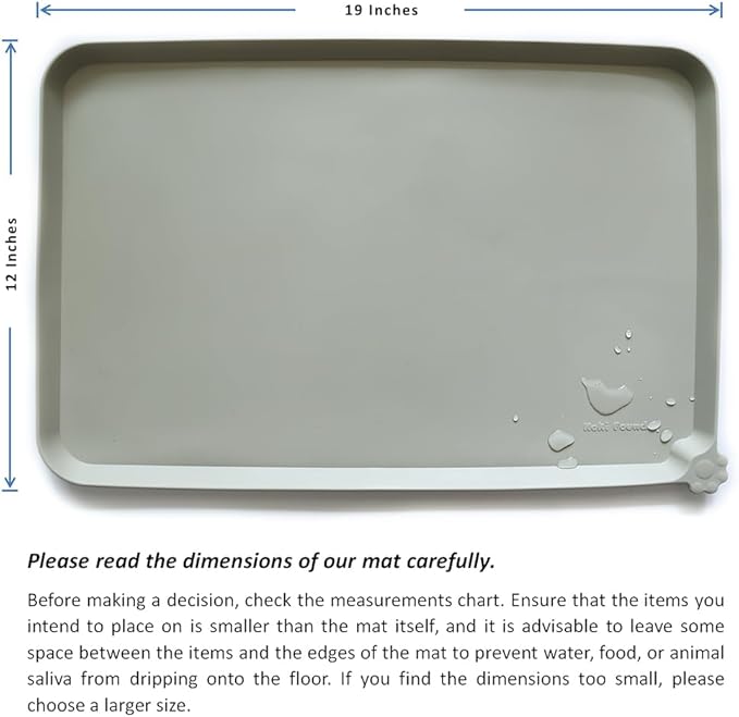 Hoki Found Silicone Pet Food Mats Tray