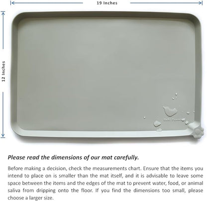 Hoki Found Silicone Pet Food Mats Tray