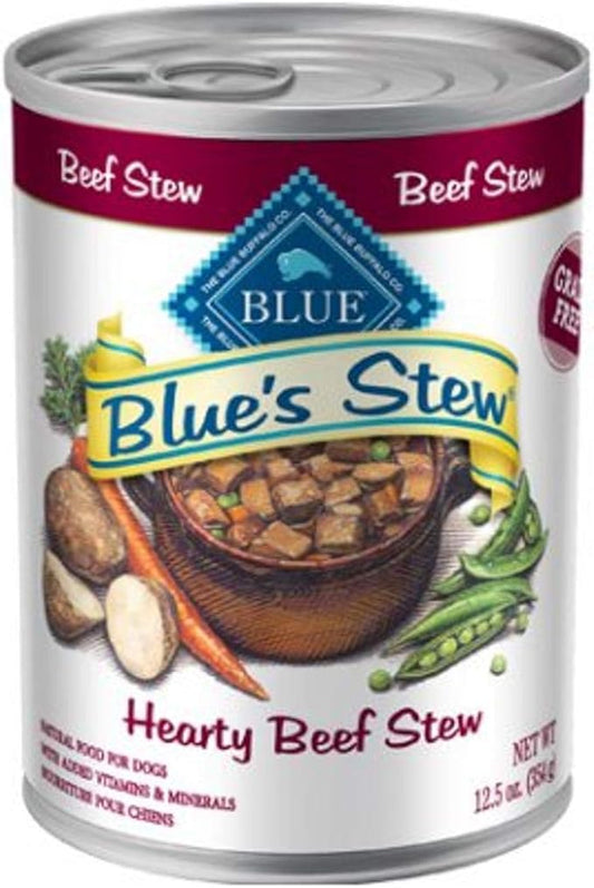 Blue Buffalo Blue's Stew Wet Dog Food, Hearty Beef Stew, 12.5 Oz Can