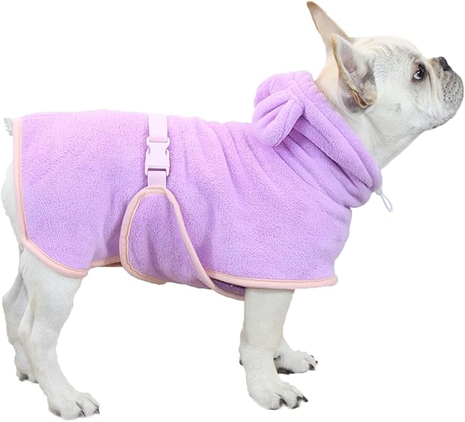 Dog Bathrobe Towel, Cat Bathrobe Microfiber Fast Drying Absorbent Towel for Puppy Small Medium Large Dog Cat