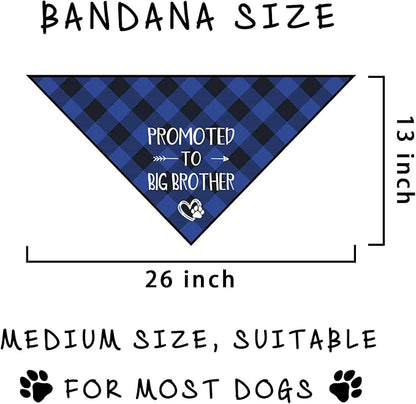 Promoted to Big Brother Dog Bandana Gender Reveal