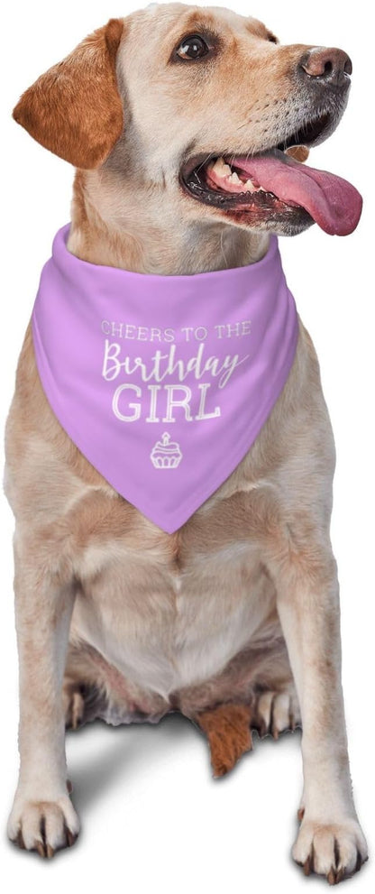 Birthday Girl Dog Bandana