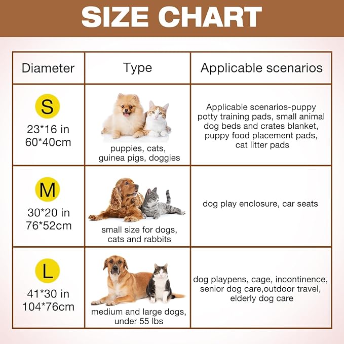 Waterproof Dog Blankets for Small Dogs 1 Pack 3 Washable (Paw-2, M-30 20in)