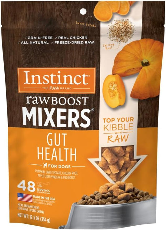 Instinct Raw Boost Mixers Freeze Dried Raw Dog Food Topper, Grain Free Dog Food Topper with Functional Ingredients 12.5 Ounce (Pack of 1)