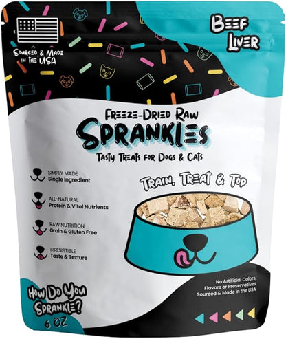 Freeze Dried Beef Liver Treats for Cats & Dogs