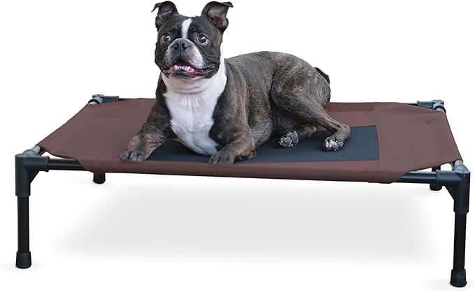 K&H Pet Products Cooling Elevated Dog Bed Outdoor Raised Dog Bed with Washable Breathable Mesh