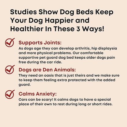 Formosa Covers Premium Heavy Duty Dog Bed Kid Car Back Seat Cover with PetGuard 56" x 94" Black