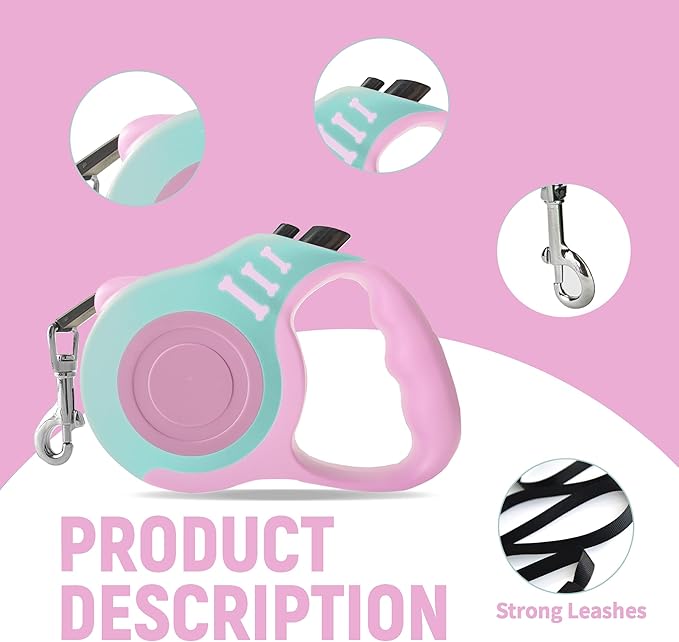 Retractable Dog Leash Automatic Telescopic Tractor Dog Tape 10/16 FT