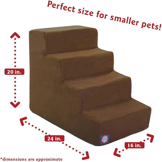 Majestic Pet 4 Step Portable Dog Stairs 250 lbs