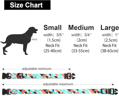 Adjustable Dog Collar with Patterns