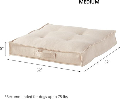 Happy Hounds Milo Square Tufted Pillow Dog Bed (32" x 32")