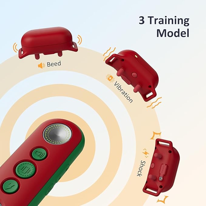 PATPET Dog Training Collar with Remote 3 Adjustable (8-120 lbs)