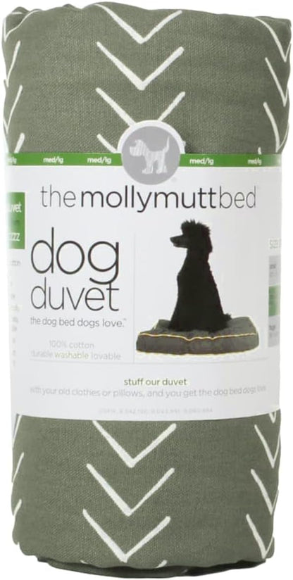 Molly Mutt Huge Dog Bed Cover - Forever Young Print - Measures 36”X45”X5”- 100% Cotton - Durable - Breathable - Sustainable - Machine Washable Dog Bed Cover (Dd82c)