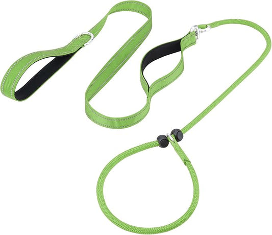 Aiyuda Tangle-Free Slip Lead for Dogs with Padded Traffic Handle 6ft Dog 40 LBS,