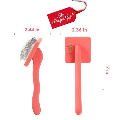 Pet Slicker Brush With Soft Massage Grooming Stainless Steel Pins